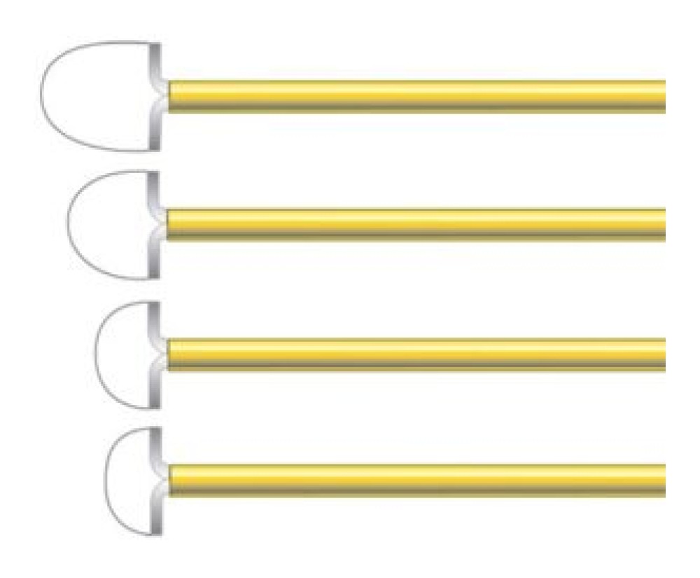 LARGE RADIUS LEEP LOOP ELECTRODES